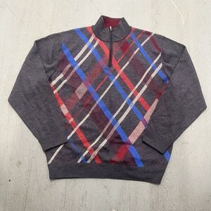 Bullock & Jones Men’s Geometric Panel Knit Sweater‎ - XL